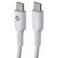 TekYa (6-Foot) Braided Cable - Power Delivery USB-C to USB-C - White