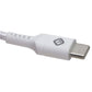 TekYa (6-Foot) Braided Cable - Power Delivery USB-C to USB-C - White
