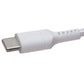 TekYa (6-Foot) Braided Cable - Power Delivery USB-C to USB-C - White