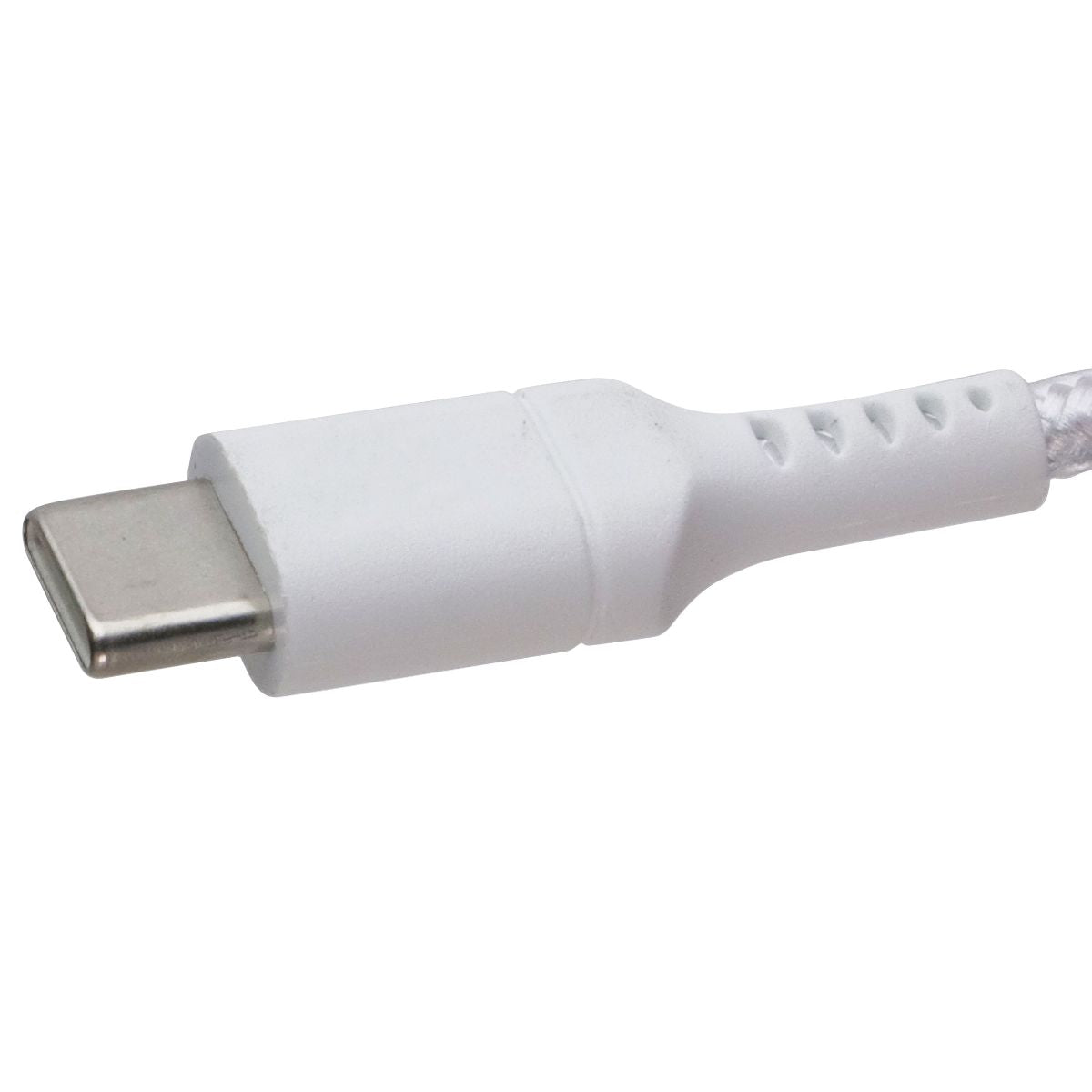 TekYa (6-Foot) Braided Cable - Power Delivery USB-C to USB-C - White
