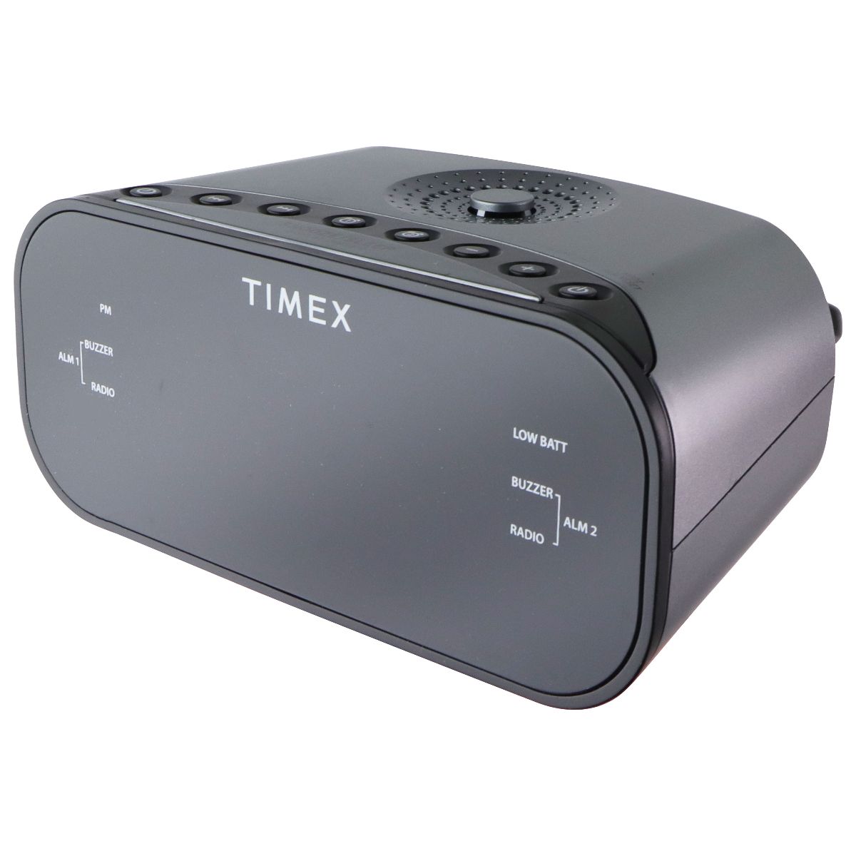 Timex AM/FM Dual Alarm Clock Radio with 1.2-Inch Display and Line-In Jack - Gray Clocks - Alarm Clocks Timex - Simple Cell Bulk Wholesale Pricing - USA Seller