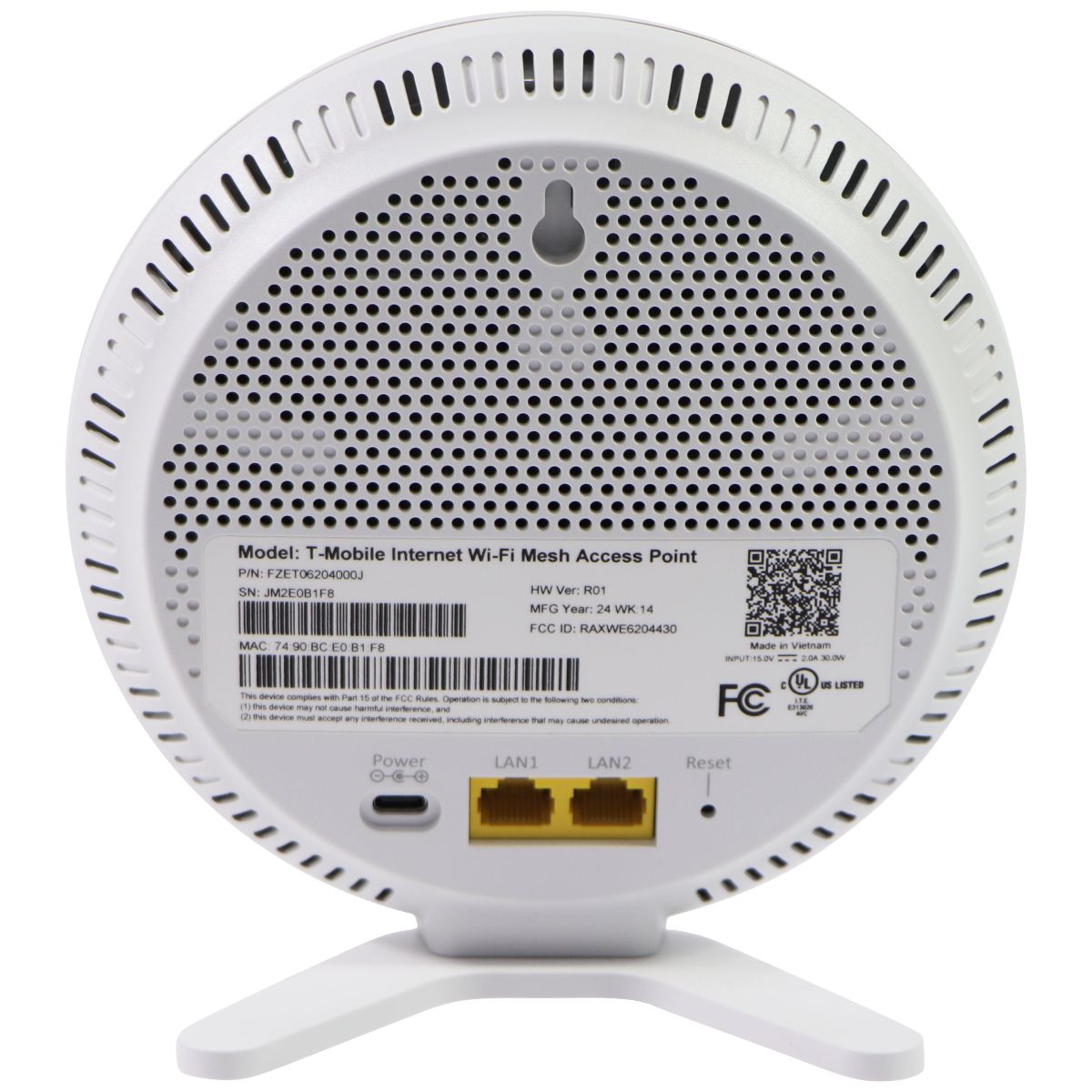 T-Mobile Wi-Fi Mesh Access Point (Only for T-Mobile Gateways) - White Networking - Wireless Access Points T-Mobile - Simple Cell Bulk Wholesale Pricing - USA Seller