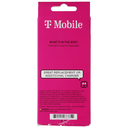T-Mobile SyncUp Kids Charging Cable for Kids Watch 2 - Black/3.3-Foot Smart Watch Accessories - Chargers & Docking Stations T-Mobile - Simple Cell Bulk Wholesale Pricing - USA Seller