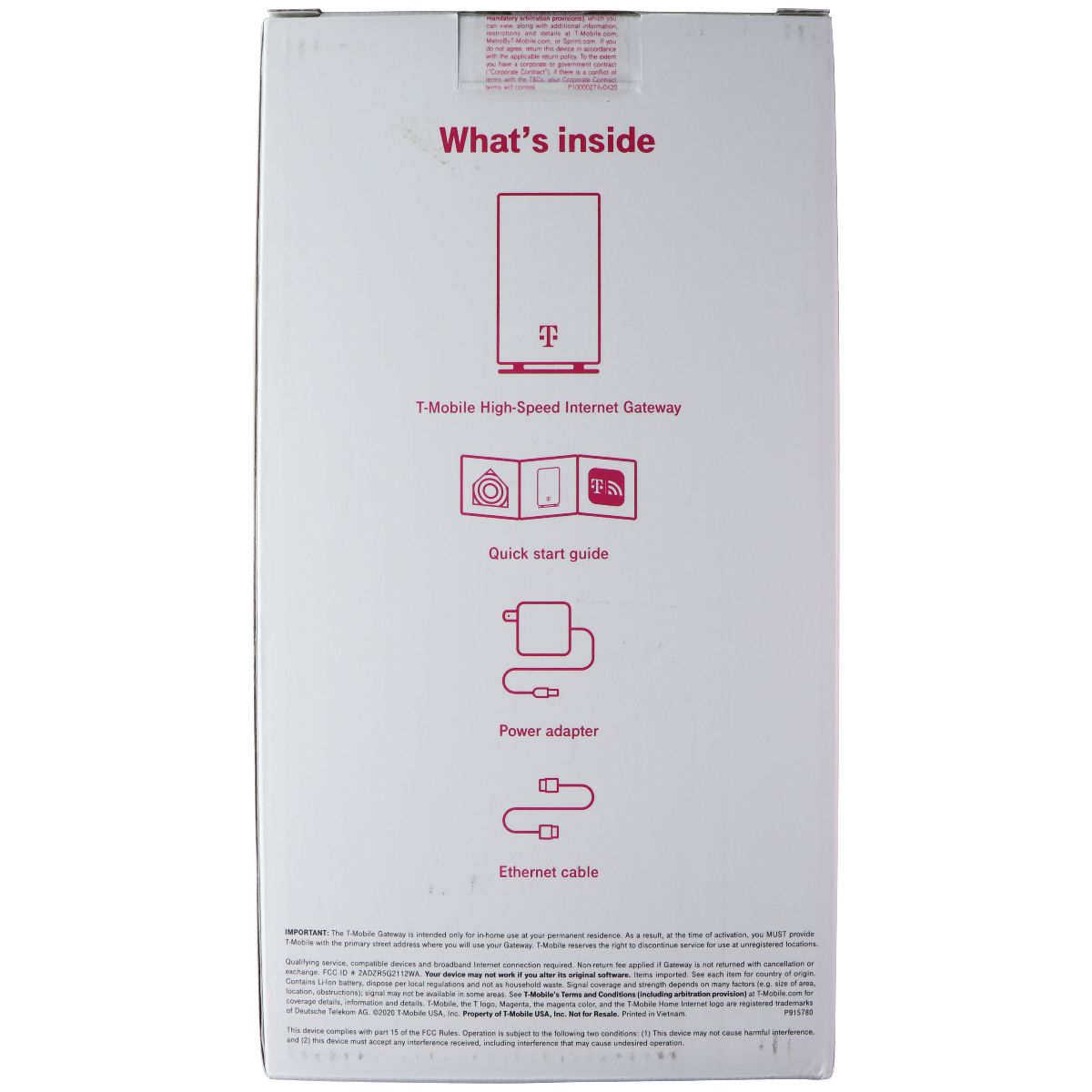 T-Mobile High Speed Internet Gateway (4G/5G) (NOK 5G21) Networking - Other Home Networking T-Mobile - Simple Cell Bulk Wholesale Pricing - USA Seller