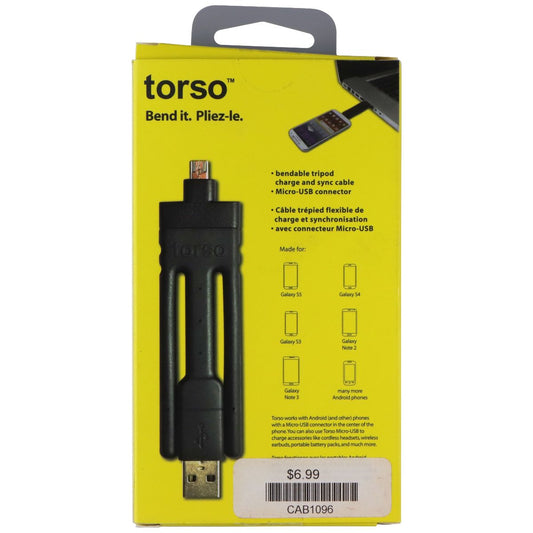 Torso Charge and Sync Micro-USB Adapter & Tripod - Black