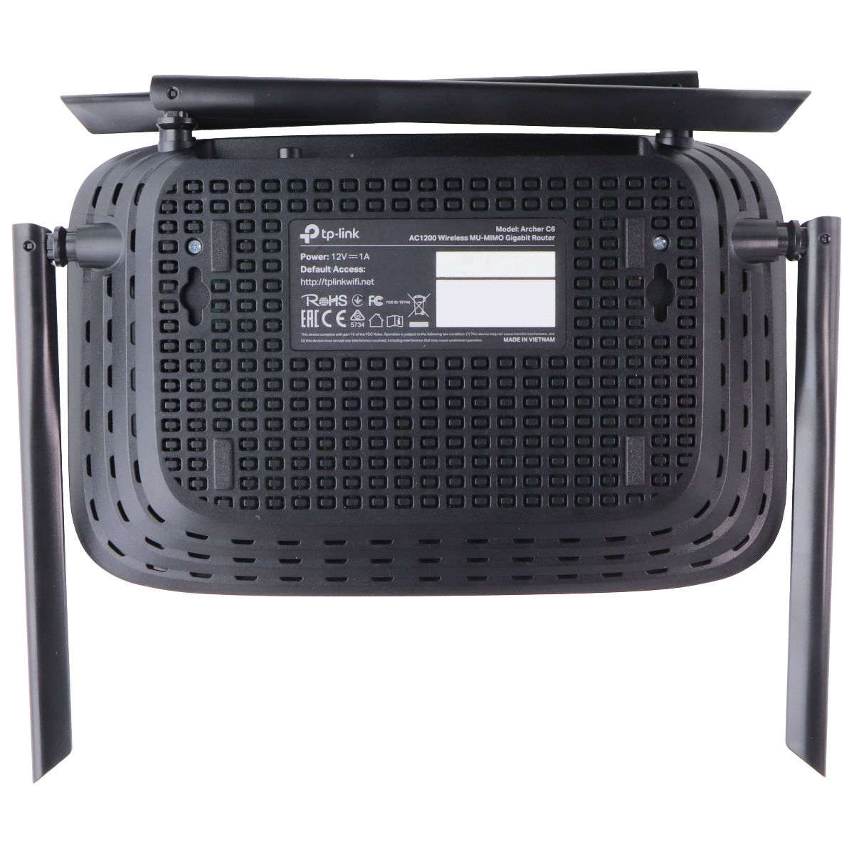 TP-Link Archer C6 AC1200 Full Gigabit MU-MIMO Mesh Wi-Fi Router - Black Networking - Wireless Wi-Fi Routers TP-LINK - Simple Cell Bulk Wholesale Pricing - USA Seller