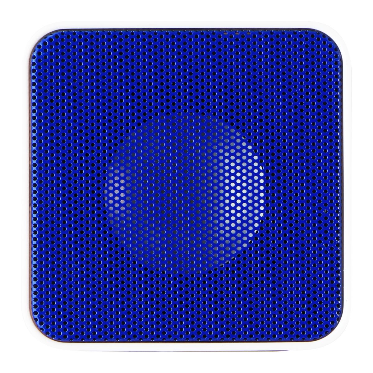 TracFone Universal Wireless Cube Speaker - White/Blue Cell Phone - Audio Docks & Speakers Tracfone    - Simple Cell Bulk Wholesale Pricing - USA Seller