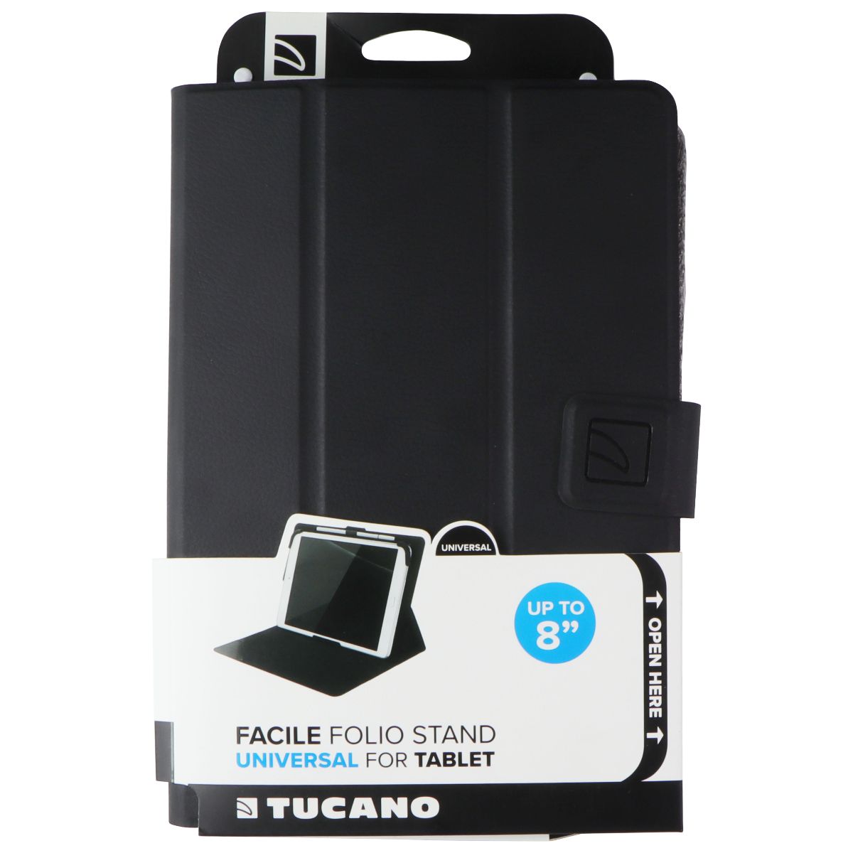 Tucano Universal Case for Folio Tablet with Stand Function - Black Cell Phone - Cases, Covers & Skins Tucano    - Simple Cell Bulk Wholesale Pricing - USA Seller