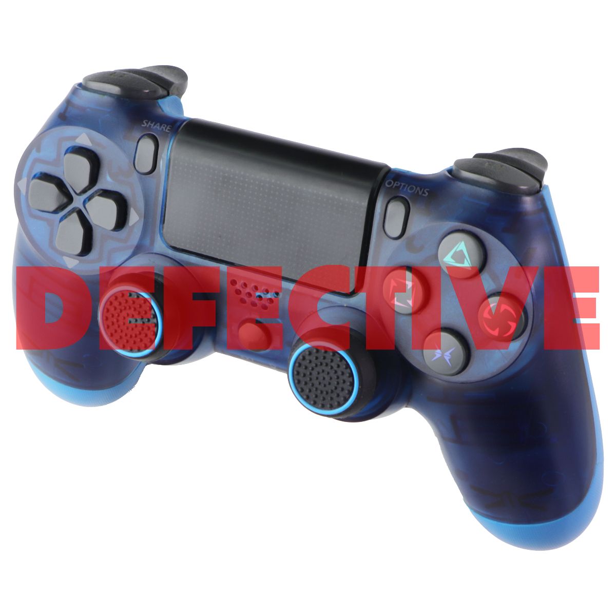 Generic Custom Wireless Gaming Controller for Sony PS4 - Crystal Blue/Light Blue Gaming/Console - Controllers & Attachments Unbranded - Simple Cell Bulk Wholesale Pricing - USA Seller