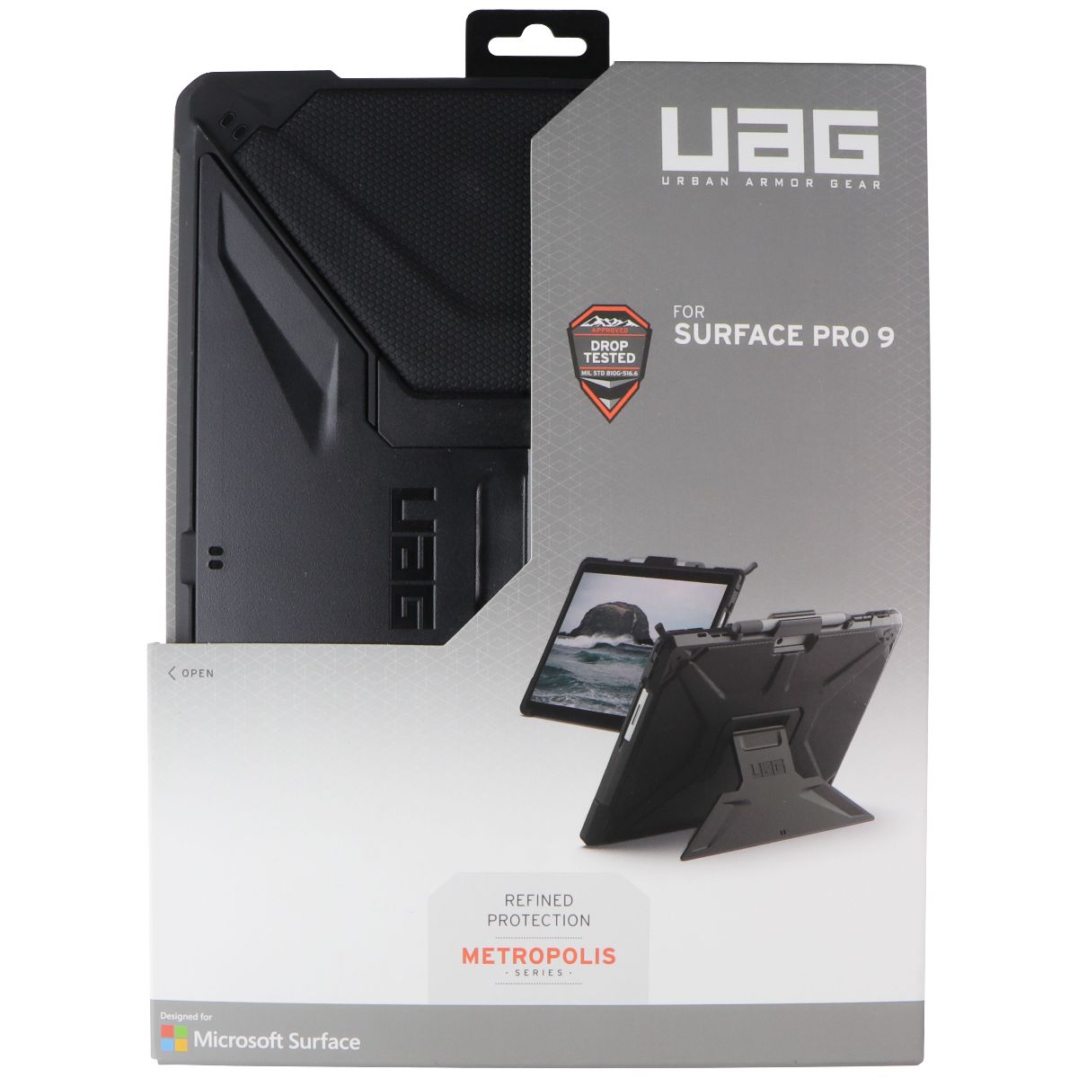 Urban Armor Gear UAG Metropolis Series Case for Microsoft Surface Pro 9 - Black iPad/Tablet Accessories - Cases, Covers, Keyboard Folios UAG - Simple Cell Bulk Wholesale Pricing - USA Seller