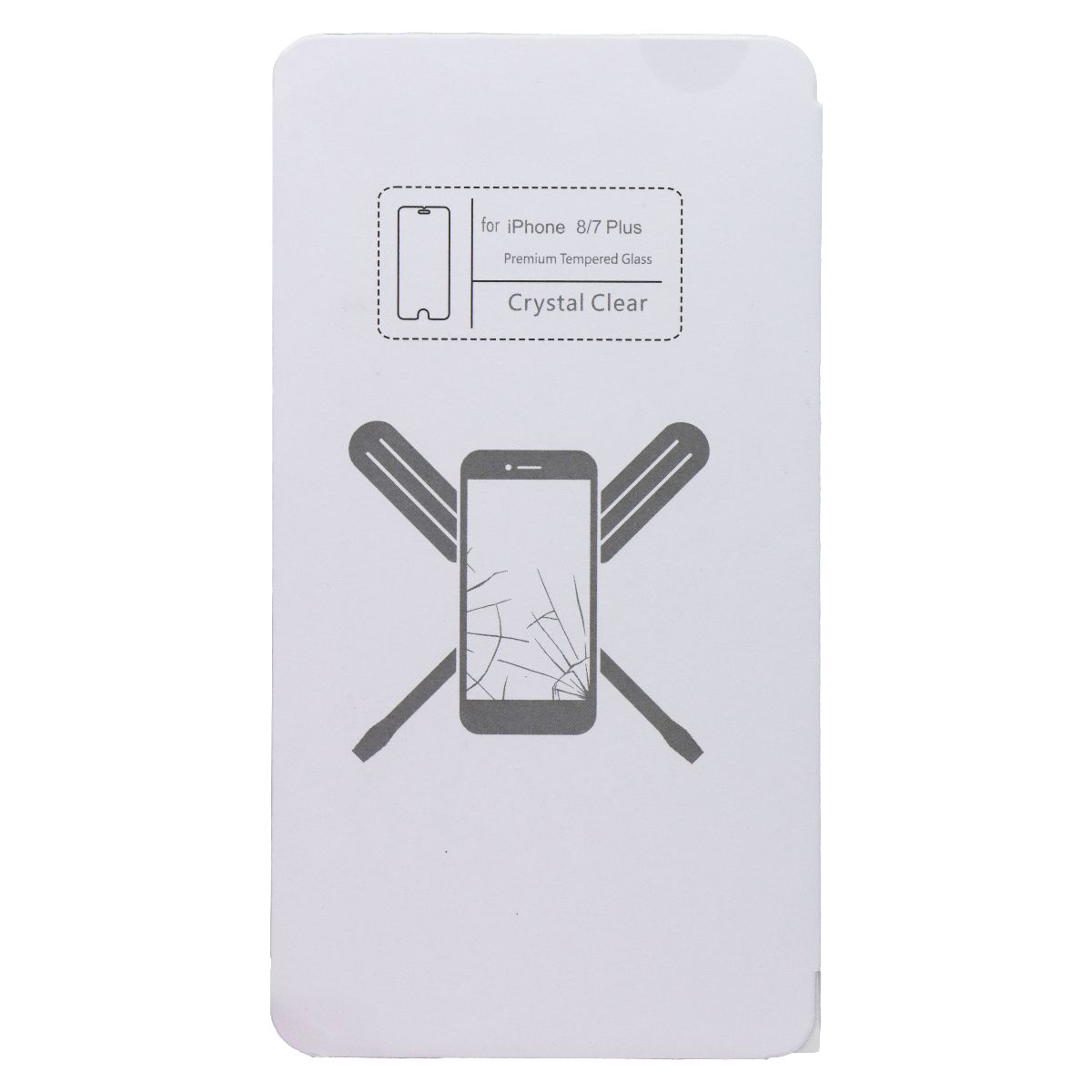 UBREAKIFIX Tempered Glass for Apple iPhone 8/7 Plus - Crystal Clear (5 PK) Cell Phone - Screen Protectors UBREAKIFIX - Simple Cell Bulk Wholesale Pricing - USA Seller