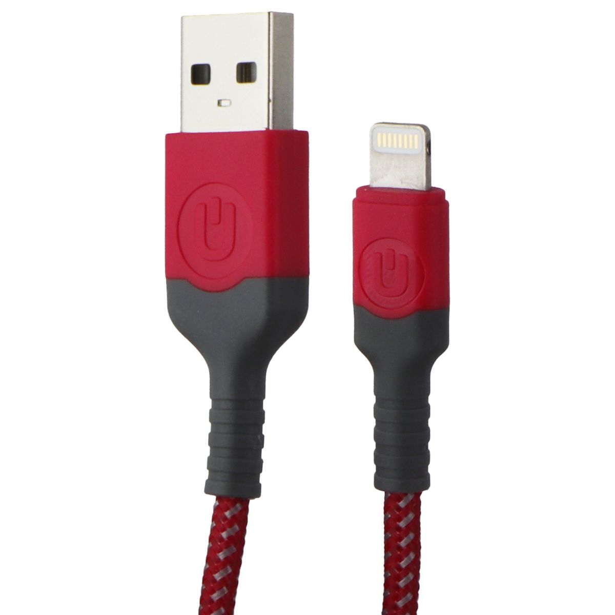 UBREAKIFIX (4-Ft) Durability Series Lightning 8-Pin to USB Cable - Red Cell Phone - Cables & Adapters UBREAKIFIX    - Simple Cell Bulk Wholesale Pricing - USA Seller