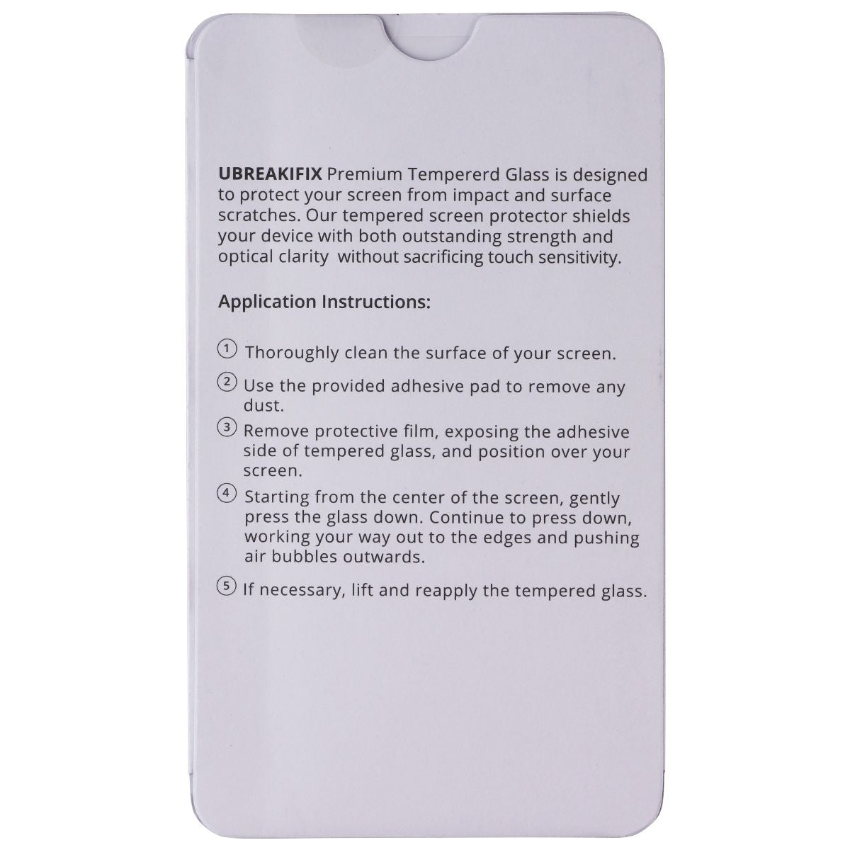 UBREAKIFIX Tempered Glass for Apple iPhone X/XS/11 Pro - Crystal Clear (5 PK) Cell Phone - Screen Protectors UBREAKIFIX - Simple Cell Bulk Wholesale Pricing - USA Seller
