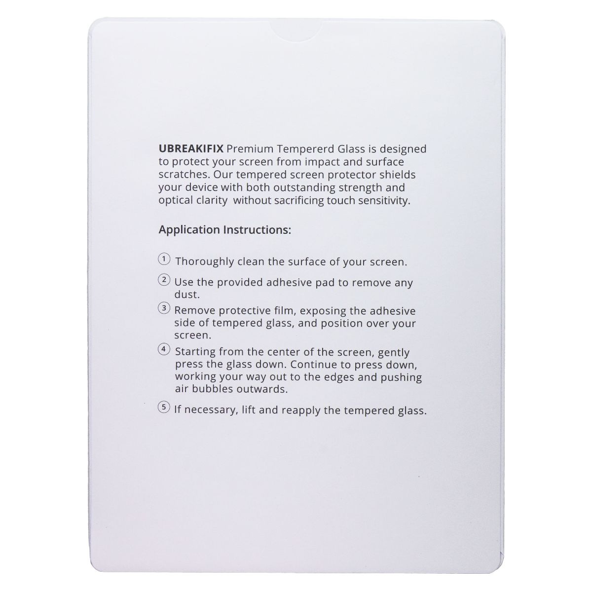 UBREAKIFIX Tempered Glass for iPad Air 1/2/iPad 5/6/Pro 9.7 - Clear (5 PK) iPad/Tablet Accessories - Screen Protectors UBREAKIFIX - Simple Cell Bulk Wholesale Pricing - USA Seller
