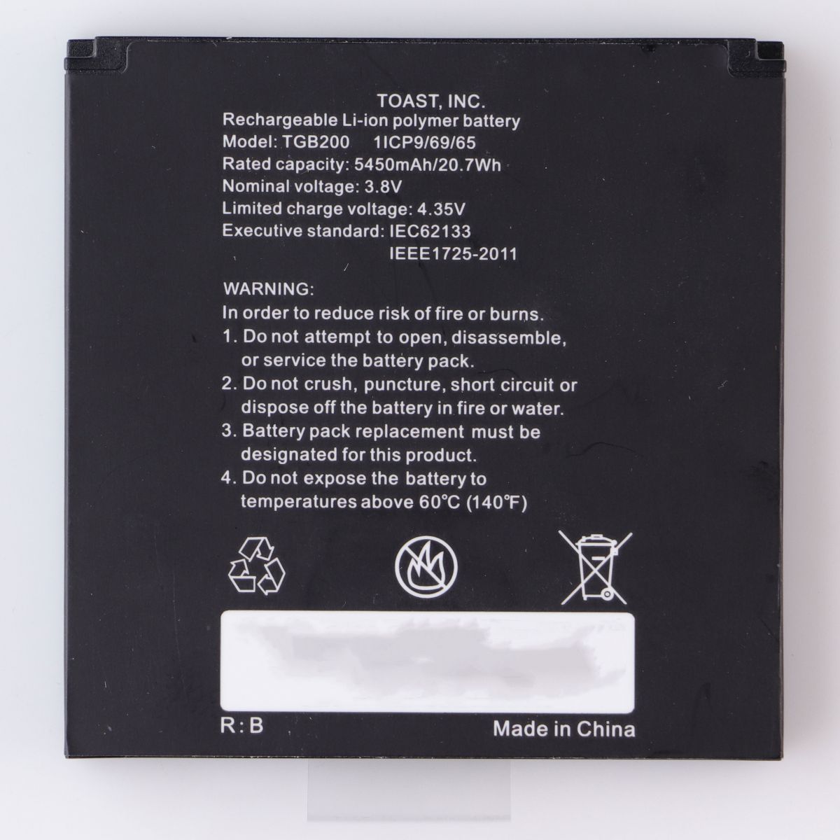 Toast Go 2 Battery Repair Kit - POS Card Reader Scanner Replacement Parts Cell Phone - Replacement Parts & Tools Unbranded - Simple Cell Bulk Wholesale Pricing - USA Seller