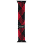 Braided Nylon Band for Apple Watch (38/40/41mm) Cases - Black/Red Smart Watch Accessories - Watch Bands Unbranded - Simple Cell Bulk Wholesale Pricing - USA Seller