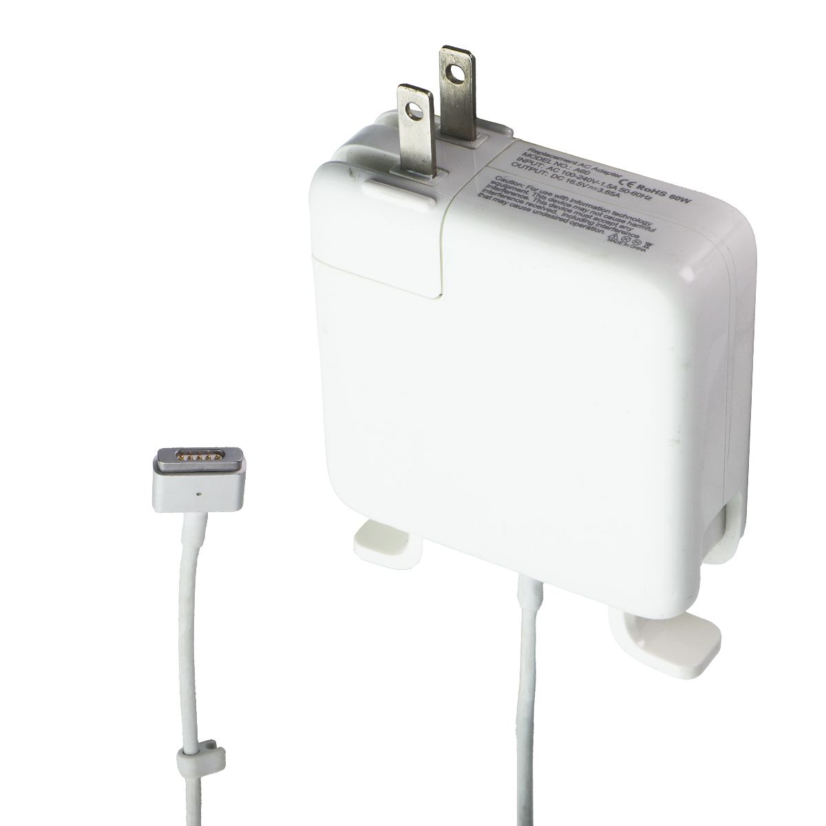 Replacement AC Adapter A60 60W with MagSafe 2 Connector - White Computer Accessories - Laptop Power Adapters/Chargers Unbranded - Simple Cell Bulk Wholesale Pricing - USA Seller