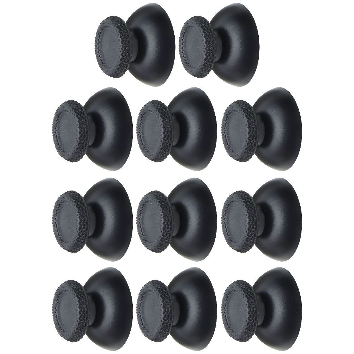 Repair Part - Thumbstick Caps (10 Pack) for PlayStation 5 DualSense - Black Gaming/Console - Replacement Parts & Tools Unbranded - Simple Cell Bulk Wholesale Pricing - USA Seller