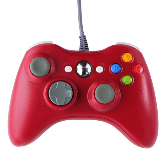 Generic Wired USB Controller for Xbox and PC - Red/Gray/White Gaming/Console - Controllers & Attachments Unbranded - Simple Cell Bulk Wholesale Pricing - USA Seller