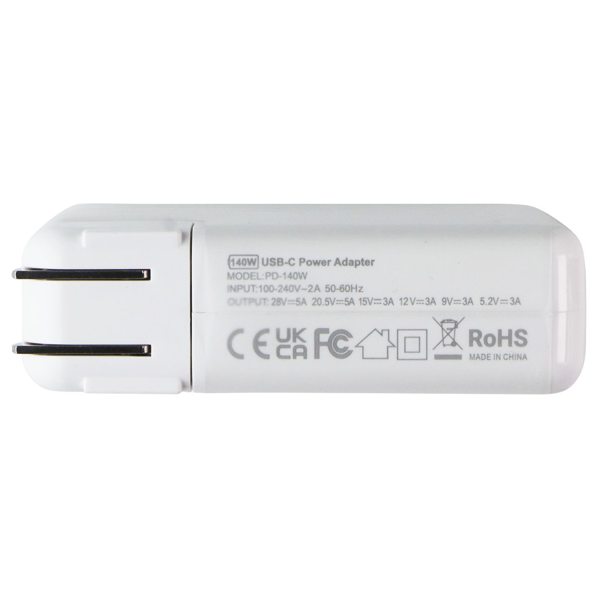 Generic Apple Macbook 140W Charger with USB-C to MagSafe Braided Cable - White Computer Accessories - Laptop Power Adapters/Chargers Unbranded - Simple Cell Bulk Wholesale Pricing - USA Seller