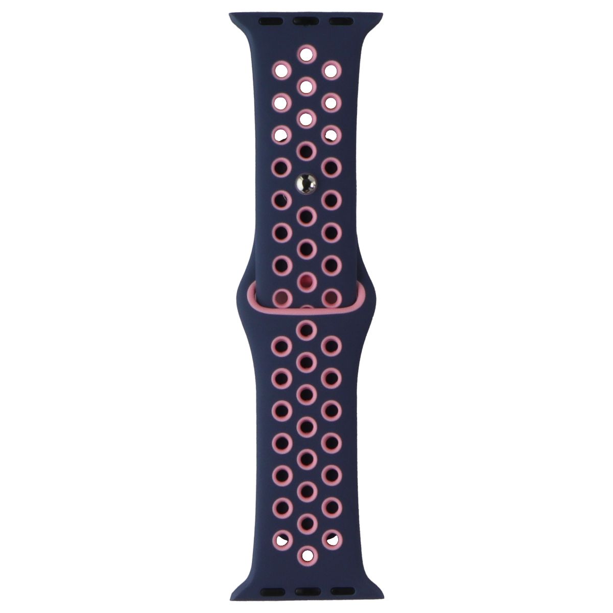 Silicone Sport Band for Apple Watch (38/40/41mm) Cases - Blue/Pink Smart Watch Accessories - Watch Bands Unbranded - Simple Cell Bulk Wholesale Pricing - USA Seller