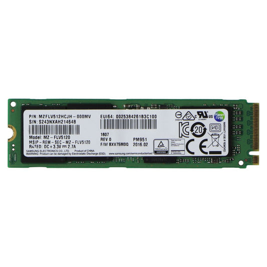 Samsung M.2 NVMe 512GB SSD Internal Storage - (MVZFLV512HCJH / MZ-FLV5120)