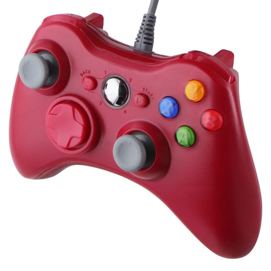Generic Wired USB Controller for Xbox and PC - Red / Gray Gaming/Console - Controllers & Attachments Unbranded - Simple Cell Bulk Wholesale Pricing - USA Seller