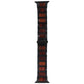 Heavy Metal Link Band for Apple Watch (49/45/44mm) - Black/Wood (APO017) Smart Watch Accessories - Watch Bands Unbranded - Simple Cell Bulk Wholesale Pricing - USA Seller