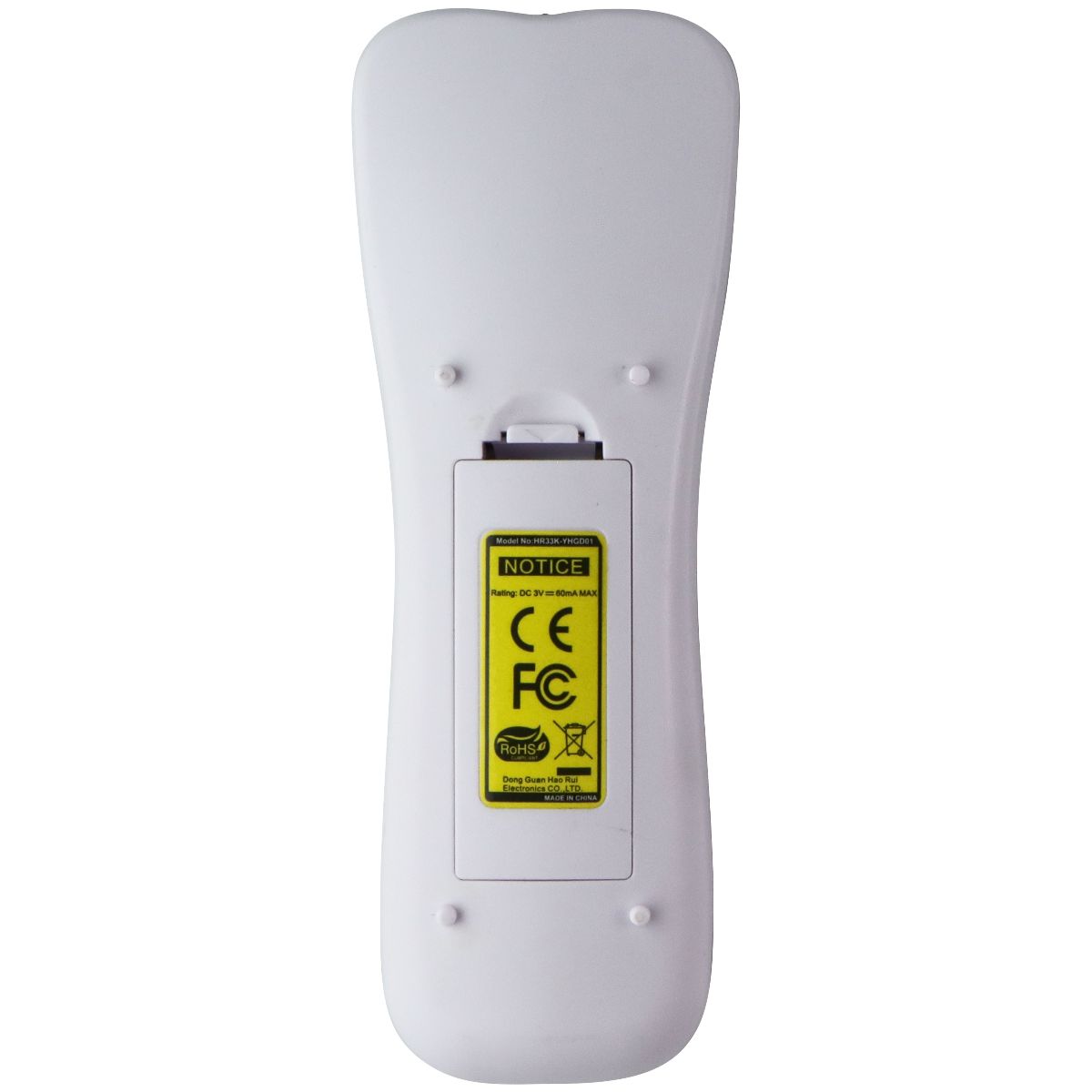 Replacement Remote Control for Select Projectors (HR33K-YHGD01) - White/Silver