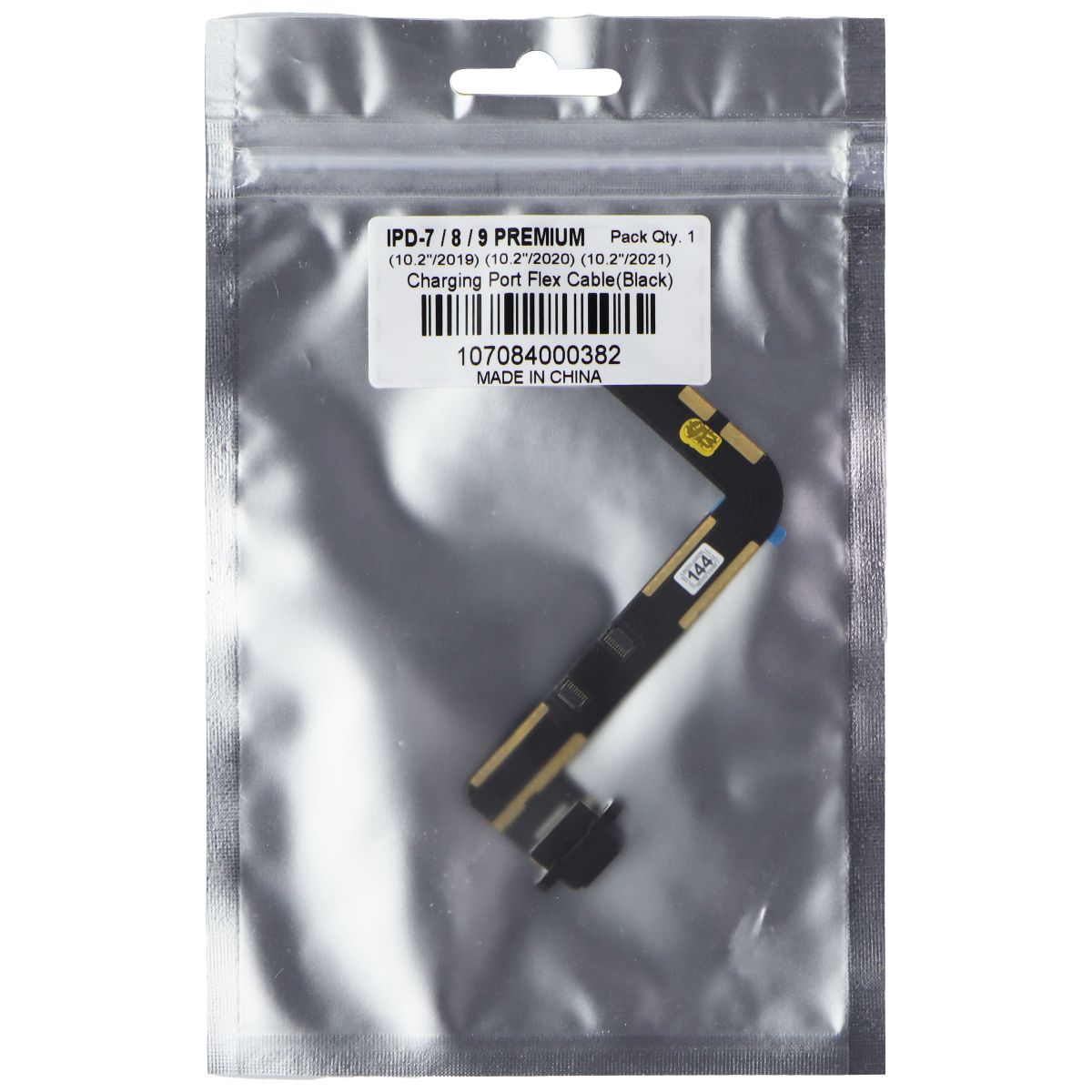 Repair Part Charge Port Flex Cable (Black) for iPad 7/8/9 - iPad 10.2 2019-2020 Tablet & eBook Reader Parts Unbranded    - Simple Cell Bulk Wholesale Pricing - USA Seller