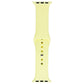 Generic Silicone Band for Apple Watch (38/40mm) Small Band + Clasp - Yellow Smart Watch Accessories - Watch Bands Unbranded - Simple Cell Bulk Wholesale Pricing - USA Seller