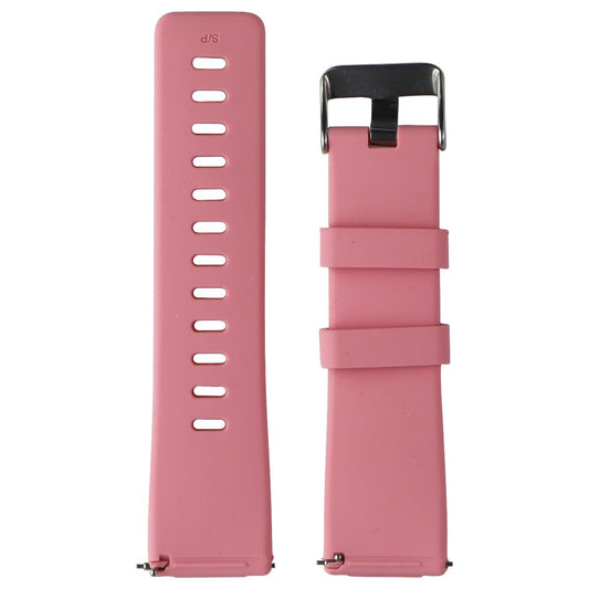 Replacement Silicone Band for Fitbit Versa - Pink / Silver - Small Smart Watch Accessories - Watch Bands Unbranded - Simple Cell Bulk Wholesale Pricing - USA Seller