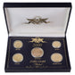 US 24Kt Gold Plated Coins - Year 2000 - 1 Cent/5 Cent/10 Cent/Quarter/Dollar Coins & Paper Money - Other US Coins Unbranded - Simple Cell Bulk Wholesale Pricing - USA Seller