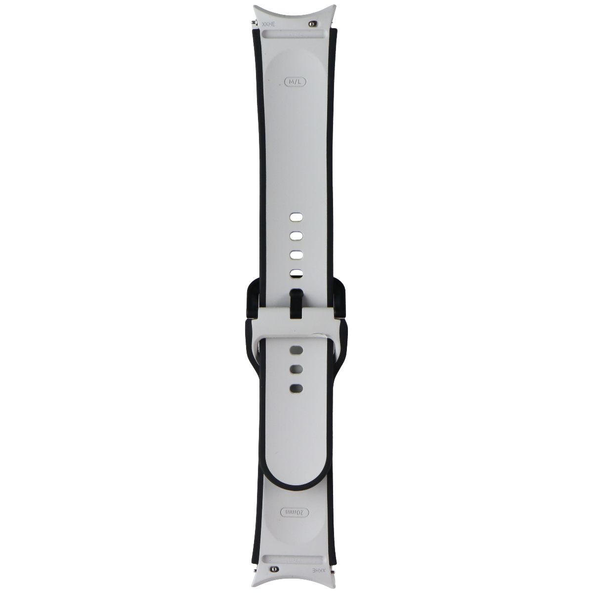 Generic Watch Sport Band 20mm Medium/Large - Gray / Black Smart Watch Accessories - Watch Bands Unbranded - Simple Cell Bulk Wholesale Pricing - USA Seller