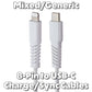 Mixed/Generic Lightning 8-Pin to USB-C Charge/Sync Cables - Mixed Brands/Style Cell Phone - Cables & Adapters Unbranded - Simple Cell Bulk Wholesale Pricing - USA Seller