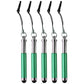 Mini Keychain Stylus Pens for Touchscreen Devices - Green Glitter - 5 Pack Cell Phone - Styluses Unbranded - Simple Cell Bulk Wholesale Pricing - USA Seller