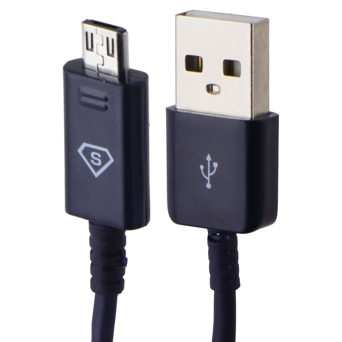 Universal (3.3-Foot) Micro-USB to USB Charge and Sync Cable - Navy Blue Cell Phone - Cables & Adapters Unbranded - Simple Cell Bulk Wholesale Pricing - USA Seller