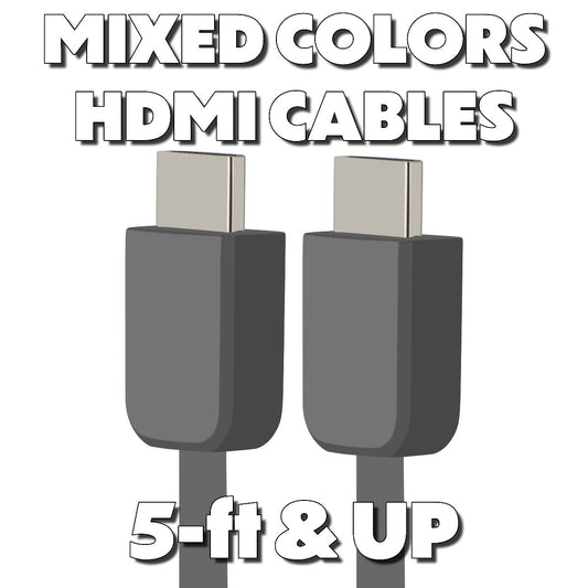 Generic (5-foot or more) HDMI to HDMI 1080i Cable - Mixed Color / Mixed Style TV, Video & Audio Accessories - Video Cables & Interconnects Unbranded - Simple Cell Bulk Wholesale Pricing - USA Seller