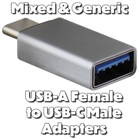 Mixed & Generic USB 3.0 Female to USB-C Male Adapters - Mixed Style / 1 Adapter Computer/Network - USB Cables, Hubs & Adapters Unbranded    - Simple Cell Bulk Wholesale Pricing - USA Seller