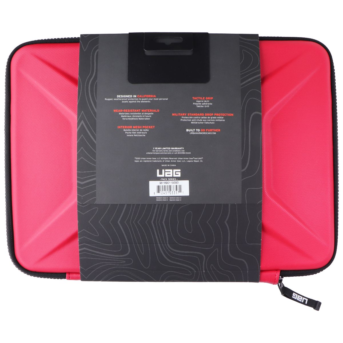 Urban Armor Gear UAG Protective Sleeve for 11-13-inch Devices - Magma Red Computer Accessories - Laptop Cases & Bags Urban Armor Gear - Simple Cell Bulk Wholesale Pricing - USA Seller