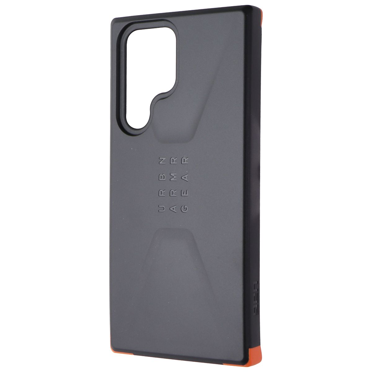 Urban Armor Gear Civilian Case for Samsung Galaxy S22 Ultra 5G - Black/Orange Cell Phone - Cases, Covers & Skins Urban Armor Gear    - Simple Cell Bulk Wholesale Pricing - USA Seller