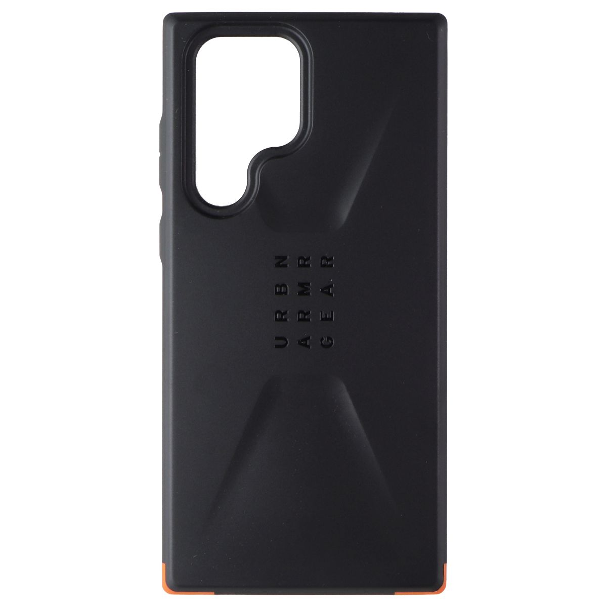 Urban Armor Gear Civilian Case for Samsung Galaxy S22 Ultra 5G - Black/Orange Cell Phone - Cases, Covers & Skins Urban Armor Gear    - Simple Cell Bulk Wholesale Pricing - USA Seller