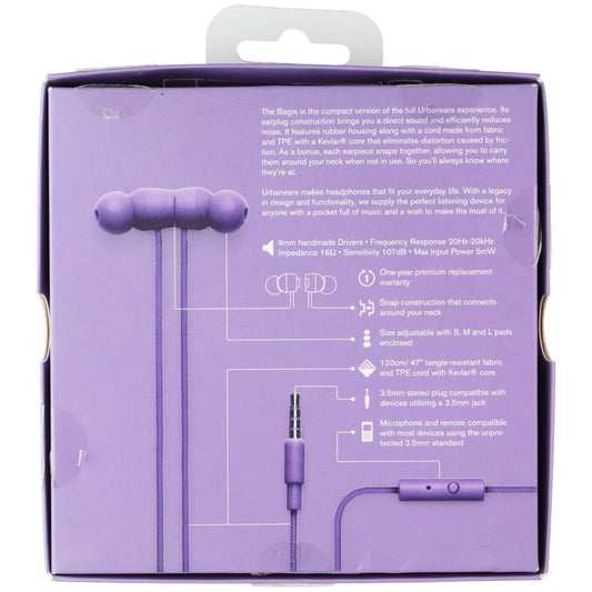 Urbanears Bagis 3.5mm Wired In-Ear Headphones - Lilac (04090752)