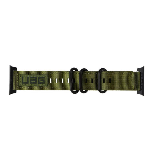 Urban Armor Gear Metropolis Nato Strap for Apple Watch 45/44/42mm - Olive Drab Smart Watch Accessories - Watch Bands Urban Armor Gear - Simple Cell Bulk Wholesale Pricing - USA Seller