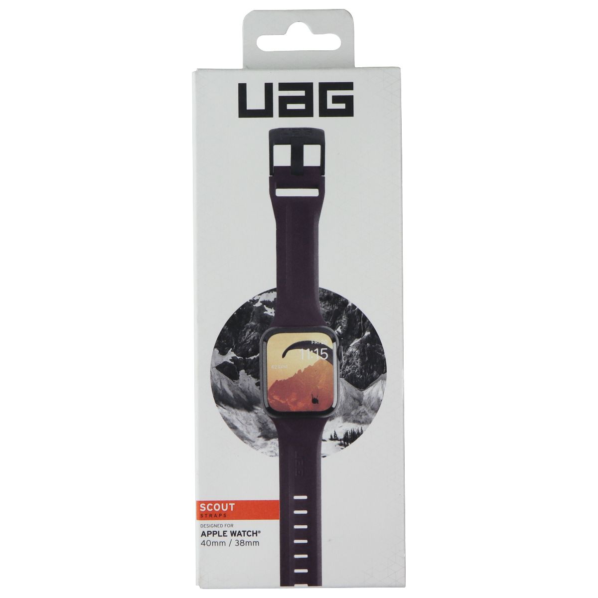 Urban Armor Gear UAG Scout Series Straps for Apple Watch (40mm/38mm) - Eggplant Smart Watch Accessories - Watch Bands Urban Armor Gear - Simple Cell Bulk Wholesale Pricing - USA Seller