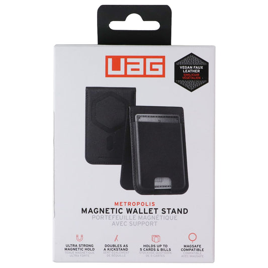 Urban Armor Gear UAG Metropolis Series Magnetic Wallet Stand w/MagSafe - Black Cell Phone - Mounts & Holders Urban Armor Gear - Simple Cell Bulk Wholesale Pricing - USA Seller