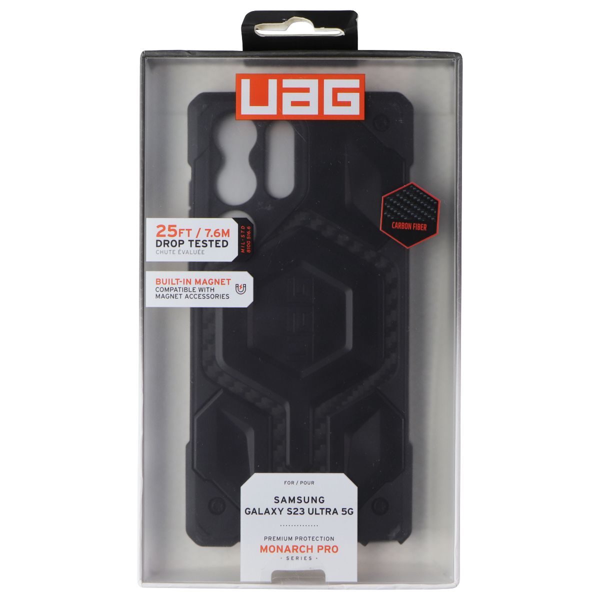 URBAN ARMOR GEAR Monarch Pro Case for MagSafe for Galaxy S23 Ultra (5G) - Black Cell Phone - Cases, Covers & Skins Urban Armor Gear - Simple Cell Bulk Wholesale Pricing - USA Seller