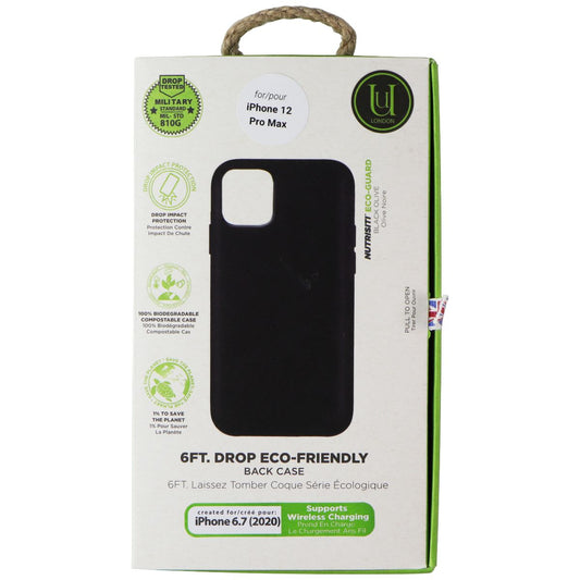 Uunique London Nutrisiti Eco-Guard Case for Apple iPhone 12 Pro Max - Black Cell Phone - Cases, Covers & Skins Uunique London    - Simple Cell Bulk Wholesale Pricing - USA Seller