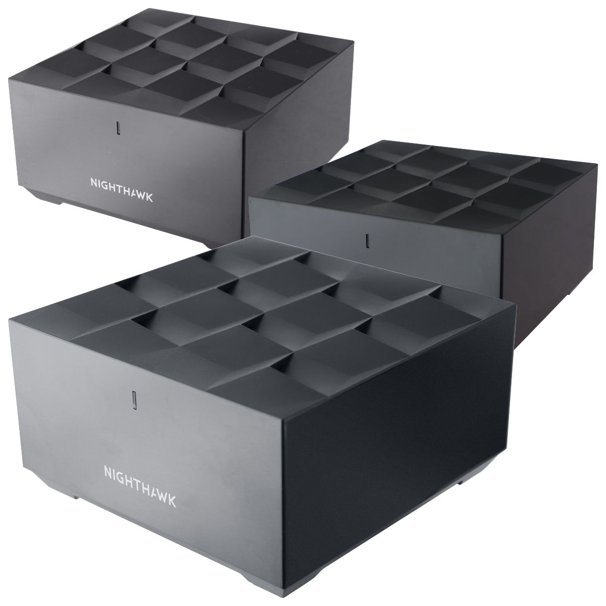 NETGEAR Nighthawk Home Mesh WiFi 6 System (MK63) w/ 2 Satellites - Black Networking - Wireless Wi-Fi Routers NIGHTHAWK - Simple Cell Bulk Wholesale Pricing - USA Seller