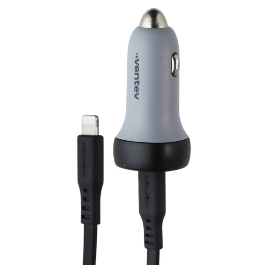 Ventev (30W) USB-C Car Charger + Cable (USB-C to Lightning 8-Pin) - Gray/Black Cell Phone - Cables & Adapters Ventev - Simple Cell Bulk Wholesale Pricing - USA Seller